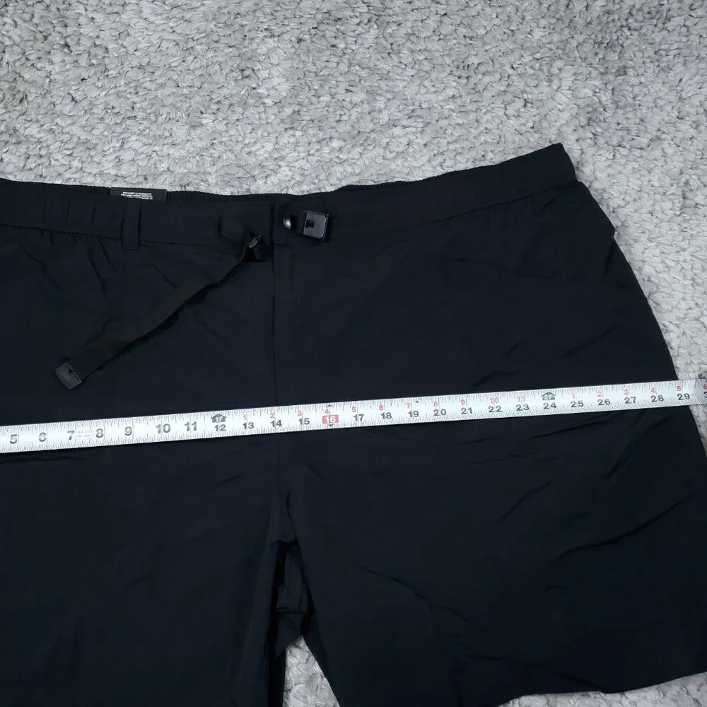 Eddie Bauer Men's Ripstop Tech Cargo Shorts UPF 50+ Black Size XXXL 3XL Belt
